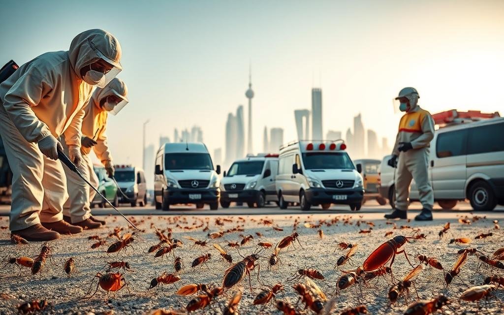 شركة رش مبيدات بخميس مشيط | مكافحة شاملة للصراصير والبق مع الضمان